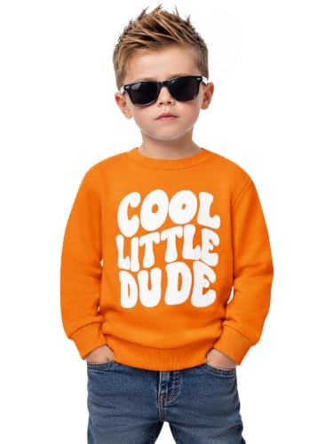 Haloumoning Toddler Baby Boy Graphic Long Sleeve Pullover Sweatshirt (9M-8Y)