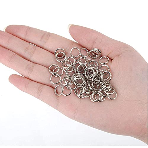 PAKEY 50 Pcs Split Rings Small Key Rings Bulk Keychain Rings for Keys Organization DIY Crafts Keyrings 9mm Jewelry Accessories and Peripherals - imagen 5