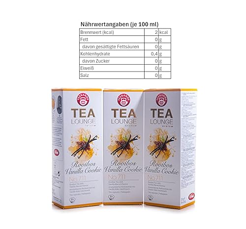 Teekanne Tealounge Kapseln - Rooibos Vanilla Cookie No. 711 Rooibos Tee (3x8 Kapseln)