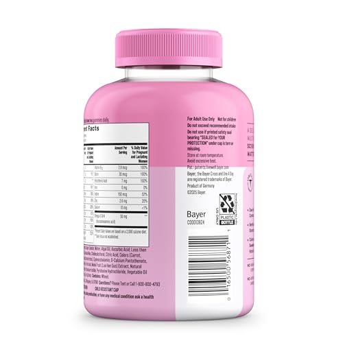 One A Day Prenatal Vitamins for Women Gummies- Pregnancy Vitamins for Women with Folic Acid, DHA, Iodine, Prenatal Gummies, Iron-Free, 120 Ct (Packaging May Vary) - image 8