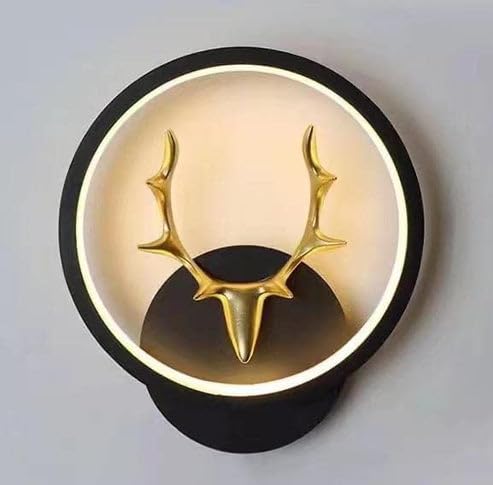 Image of Imported led Deer Wall lamp for Living Room,Bedroom,Dinning Room (Modern-B /L /Round)