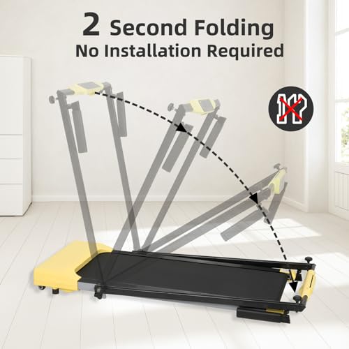 Caminadora plegable para hogar y oficina con pantalla LED miniatura 7