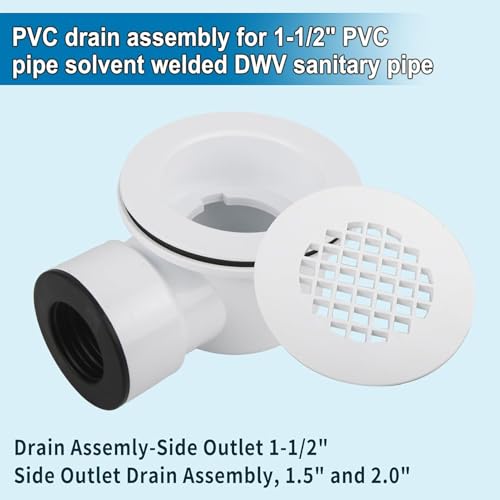 Drain de douche à profil bas avec grille anti-bouchage pour salle de bain d'hôtel et maison - 6