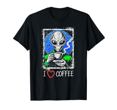 Interstellar Brew Club: Café alienígena con humor cósmico Camiseta