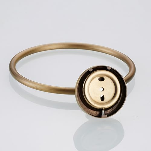 Image of Antique Bronze Towel Ring for Bathroom Hand Towel Holder Wall Mounted