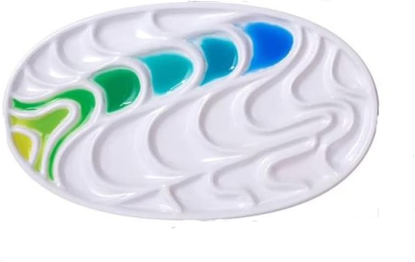 Imitation Porcelain Watercolor Palette Art Paint Drawing Tray Color for Oil Painting Pallet Office Supply Supplies