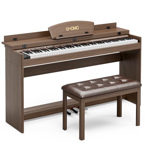 UMOMO U-720 88 Key Digital Piano Keyboard with Piano Bench, Full Size Electric Piano with Piano...