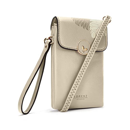 Woodland Leather Bolso cruzado del teléfono del cuerpo para las mujeres, bolso cruzado del cuerpo de cuero sintético y bolso del teléfono móvil con la correa de la correa del hombro y bolso del bolso