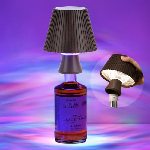 WILIT Wine Bottle Lights for Liquor Bottles, RGB Water Ripple