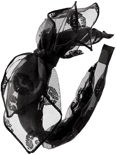 Sacina Black Bow Headband, Bow Headbands For Women, Gothic Hair Accessories cover