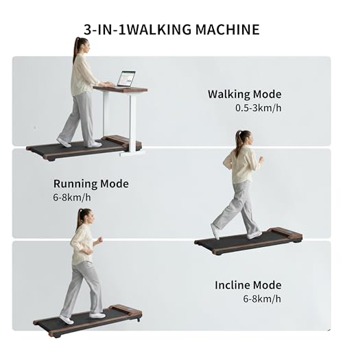 Image of Walking Pad Treadmill for Home Office,2 in 1 Under Desk Treadmill 2.5HP Low Noise Portable Treadmills with Remote Control and LED Display, Compact Treadmills,Walking Jogging Running Machine