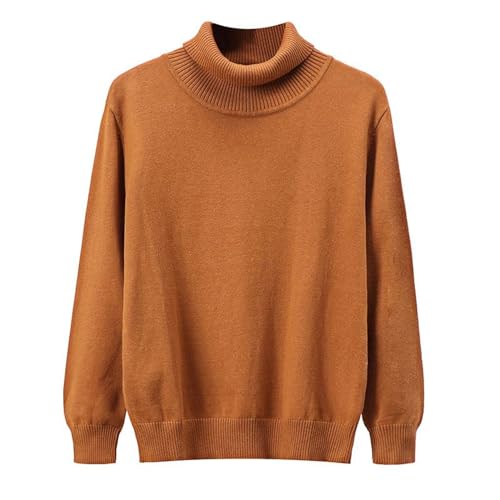 Men's Soft Knit Top Warm High Neck Long Sleeve Slim Fit Stretch Fall Warm Cozy Winter Knitted Pullover Sweaters3