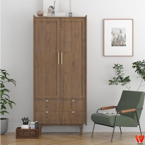 Image of WISDOM Brown Wood Grain Peel and Stick Wallpaper, Thick Waterproof Vinyl Wood Contact Paper, Removable Self-Adhesive Cabinet Wallpaper for Kitchen, Bathroom & Furniture, 24 x 200 in, Toasted Wood