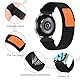 Amzpas 20mm 22mm Nylon Uhrenarmband, Verstellbares Nylon Fabric Weich Armband Schnellverschluss Uhrenarmbänder mit Klettverschluss für Herren und Damen, Bandbreite 20mm 22mm, Reines Schwarz