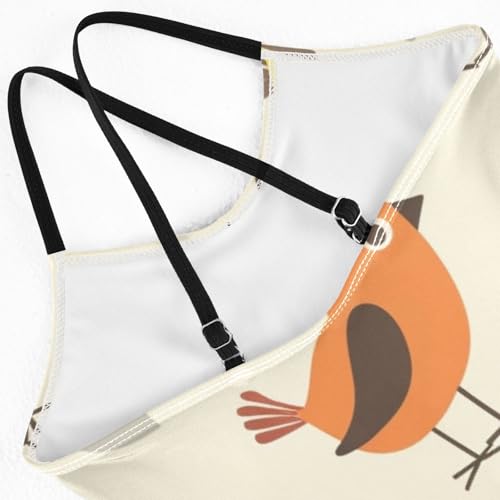 Bolaz Girls Swimsuits One-Piece Bathing Suits Multicolor Kids Sport Summer Beach Swimwear for 3-10 Years Old-Cute Cartoon Birds4