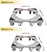 Adjustable Refrigerator Stand Portable Washer Dryer Stand Roller Washing Machine Dolly Pedestal Base Cabinet with 4 Locking Rubber Casters Wheels and 4 Feet