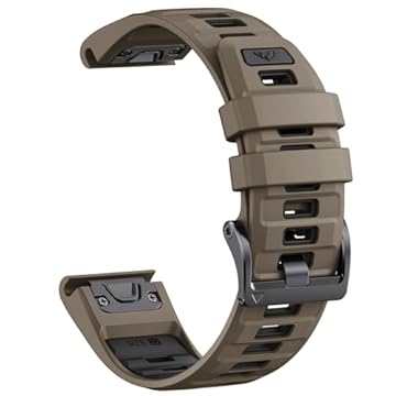 Pulseira de silicone QuickFit de 22 mm para Garmin Fenix 8 de 47 mm/Fenix 7/7 Pro, Epix Pro Gen 2 de 47 mm - compatível com Fenix 6/6 Pro, Forerunner 965/955/945 e mais relógios Garmin