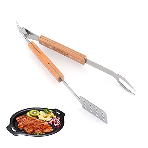 2 piezas 5 en 1 barbacoa Multitool Set alicates Espátula tenedor abridor de botellas, herramientas de barbacoa, accesorios para barbacoa, accesorios para camping, pinzas de camping Cover