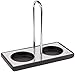 Peugeot 25847 Linea Salt and Pepper Mill Tray, Wood/Stainless Steel