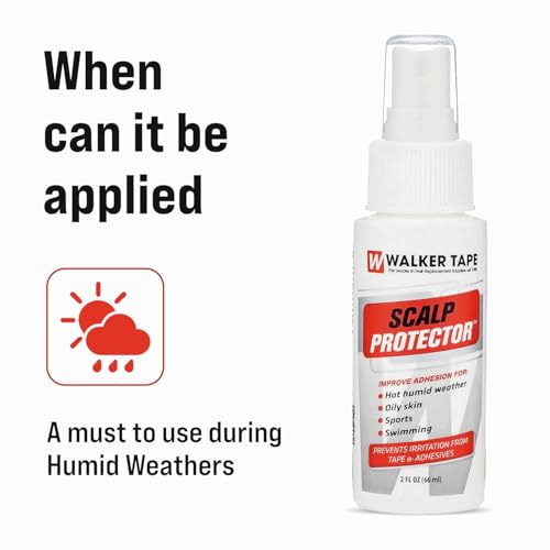 Image of Walker Scalp Protector Spray 60ml (2 FL oz) | Strong Booster Support For Toupees & Hair Patches | Anti-Itching & Anti-Bacterial Formula | Enhances Adhesion & Long Lasting Hold | Pack of 2