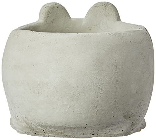 Ornamento De Cimento Vaso - Sapo Decorglass Multicolor