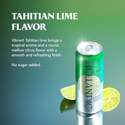 Image of Icelandic Glacial Sparkling Water, Tahitian Lime, 330 ml / 11.1 Fl Oz Cans (Pack of 10)