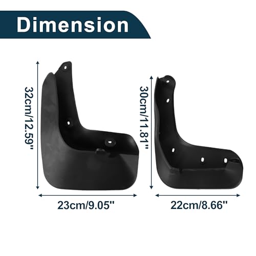 Image of Mud Flaps Splash Guards for Volkswagen Scirocco 2007-2019 W /Mount Accessories Mud Guards Front and Rear 1 Set