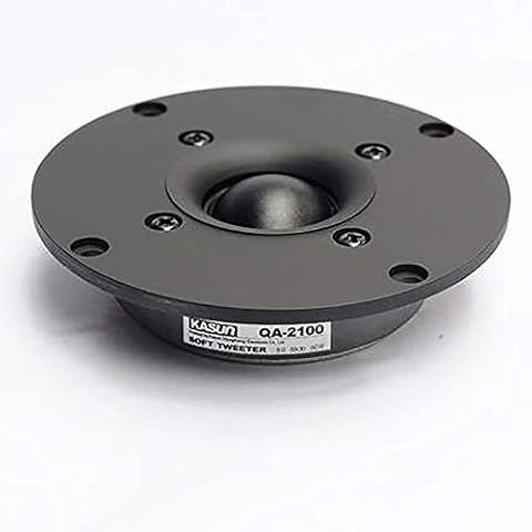Toplionace Original 4 Inch HiFi Speaker, Silk Dome Fever Tweeter Ultra-Thin HiFi Speaker DIY Single Magnetic Speaker Unit 60W 8 Ohm QA2100 Cover