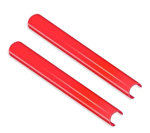 BizTech ® Front Grille Inserts Trim Compatible with BMW Series 1 F20/F21, Series 2 F22/F23/F24/F44/F31, Series 3 F30/F35/ GT F34 Blue/Red/Yellow/Green Stripes Cover (Red)