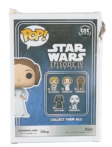 POP! STAR WARS - PRINCESA LEIA - STAR WARS: EPISODIO IV UMA NOVA ESPERANÇA #595 – FUNKO
