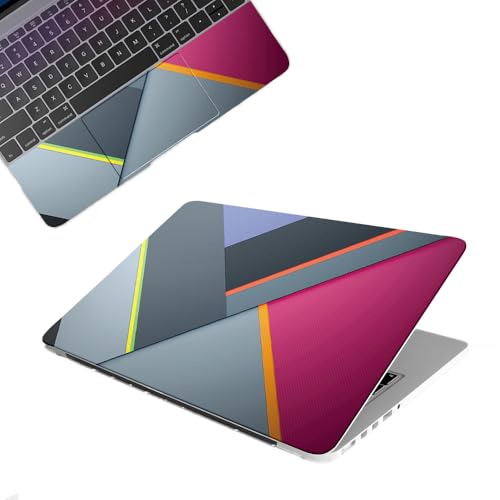Image of Galaxsia Colour Pattern Top+Wrist Pad Vinyl Laptop Skin /Sticker /Cover Upto 15.6 Inches Laptops Laminated-Removable-HD Quality Compatible for Hp-Dell-Sony-Lenovo-Asus etc.(15x10 Inches)