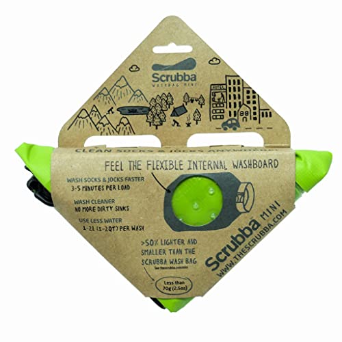Scrubba Lavadora de Viaje 710302, Unisex Adulto, Multicolor, Mini