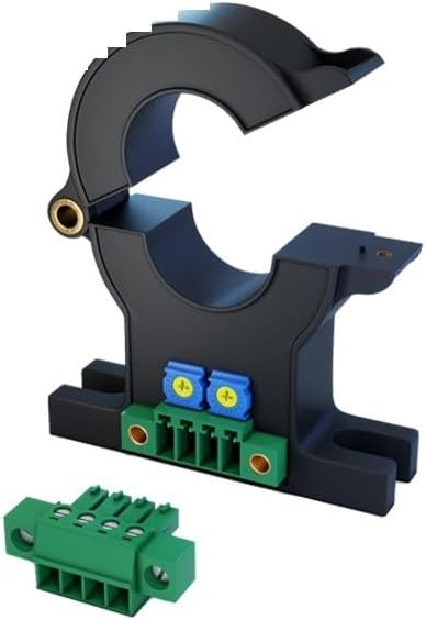 Hall Effect Current Sensor Split core Current Transmitter QNDBK1-21 AC DC 30A 50A 100A 200A / 4~20mA 10V 5V Current Transducer(AC 200A,DC 10V)