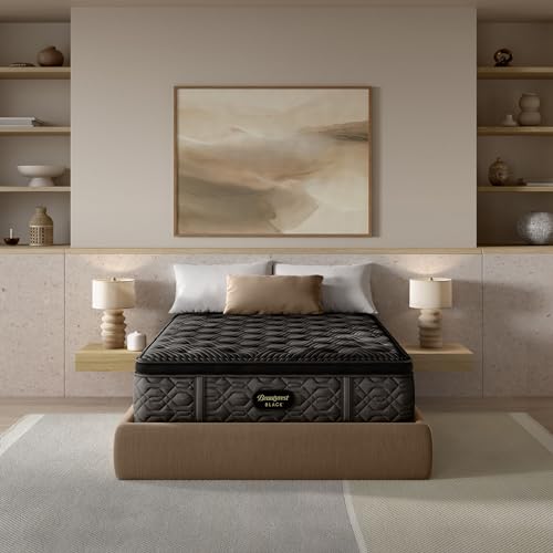 Beautyrest Black Series One 14.5" Plush Pillow Top Full Mattress - Breathable, Cooling, and Supportive - CertiPUR-US Certified, 100-Night Sleep Trial, and 10-Year Limited Warranty