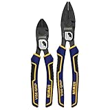 IRWIN POWERSLOT Pliers, High Leverage Lineman's 9.5' and Diagonal 8', 2 Pack (IWHT84006)