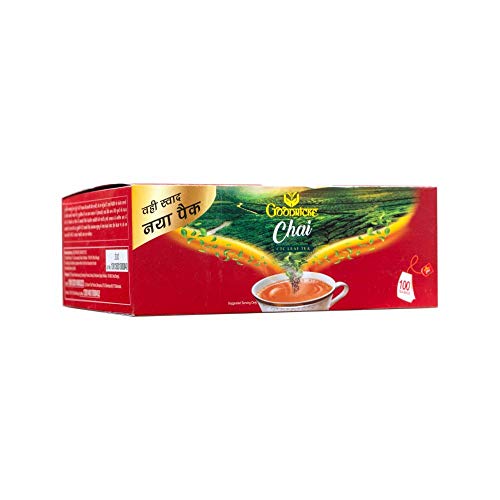 Image of Goodricke Chai Assam Leaf Tea Bags 100 Count | Premium CTC Kadak Tea | Strong Milk Tea Bags | Convenient Dip Tea | Rich Aroma | Bold Brew | Irresistible Chai