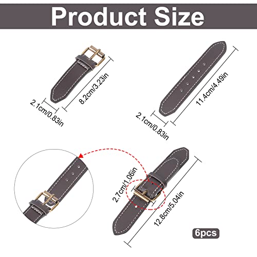FINGERINSPIRE 6 Sets Black PU Leather Toggle Fasteners Snap On Buckle Sport Jacket Metal Clasp Leather Clasp - Image 2