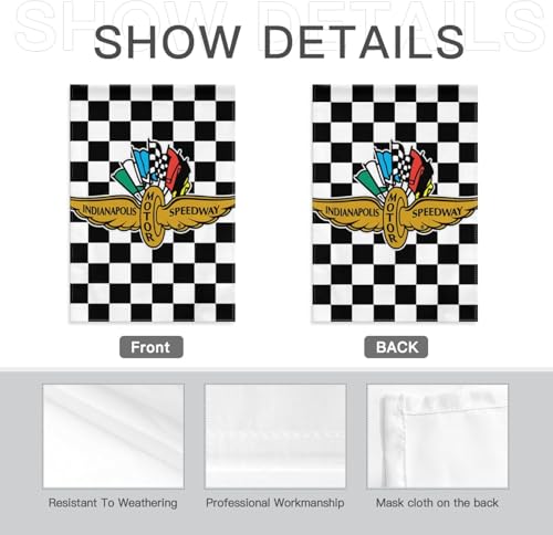 Drapeau de jardin course automobile Indy Decorations 30x45 cm - 3