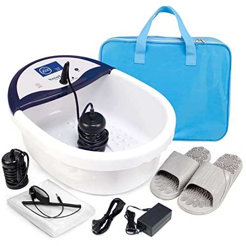 VnioLife Ionic Foot Bath Detox Machine, Ion Detox Foot Bath Cleanse, Foot Detox Spa with Waist Strap, Arrays, Slippers | LCD Display, Time Setting…
