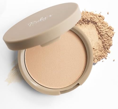 Ruby's Organics Compact Setting Powder- Matte Finish Poreless with SPF for Women All Skin Types, Face Makeup, Controls Oil, Conceals & Radiant Skin, Natural, Cruelty, Vegan & Paraben Free - Shade SP2, 9g