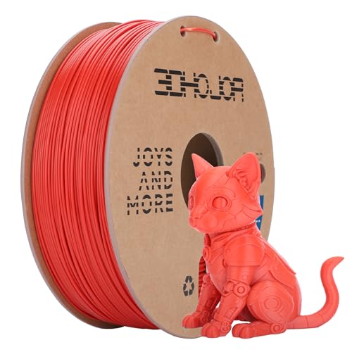 ABS Filament 1.75mm, ABS 1kg Spool (2.2lbs),3D Printer Filament,Dimensional Accuracy +/- 0.03 mm, Fit Most FDM Printer-Red Abs-red