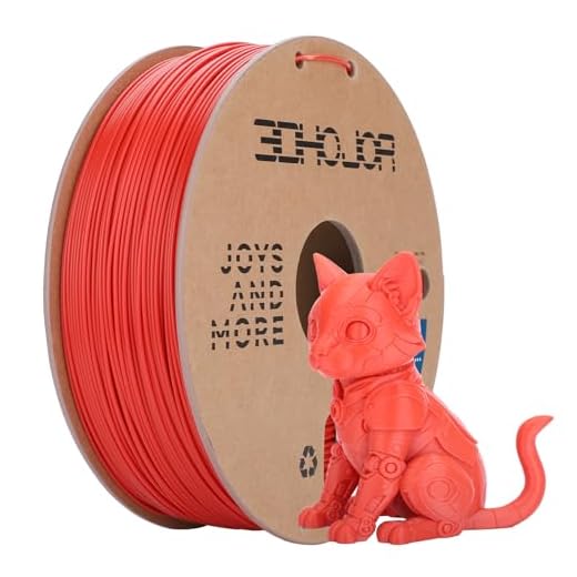3DHoJor ABS Filament 1.75mm, ABS 1kg Spool (2.2lbs),3D Printer Filament,Dimensional Accuracy +/- 0.03 mm, Fit Most FDM Printer-Red