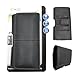 Wireless City Leather Phone Holster for Men Fit to 14 Plus Horizontal Cell Phone Case for 14/13/12 Pro Max, Belt Case with Belt Clip/Loop Carrying Pouch Phone Holder for Protective Case, Black Large
