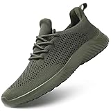 Wrezatro Men's Slip on Walking Shoes Ultra Light Breathable Non Slip Running Shoes Casual Fashion Sneakers Mesh Workout Sports
