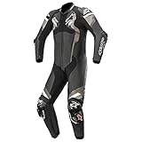 alpinestars atem v4 tuta in moto un pezzo (black/gray/white,50)