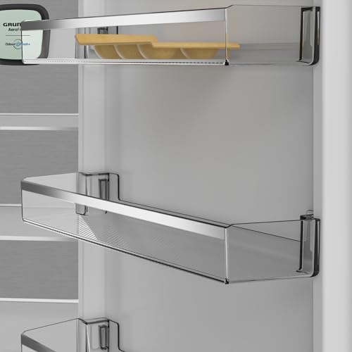 Grundig - GKPN66840LXPW -Combi 186 X 60 Cm, Classe C, Total Nf, Inox Look, Wi-Fi - 6
