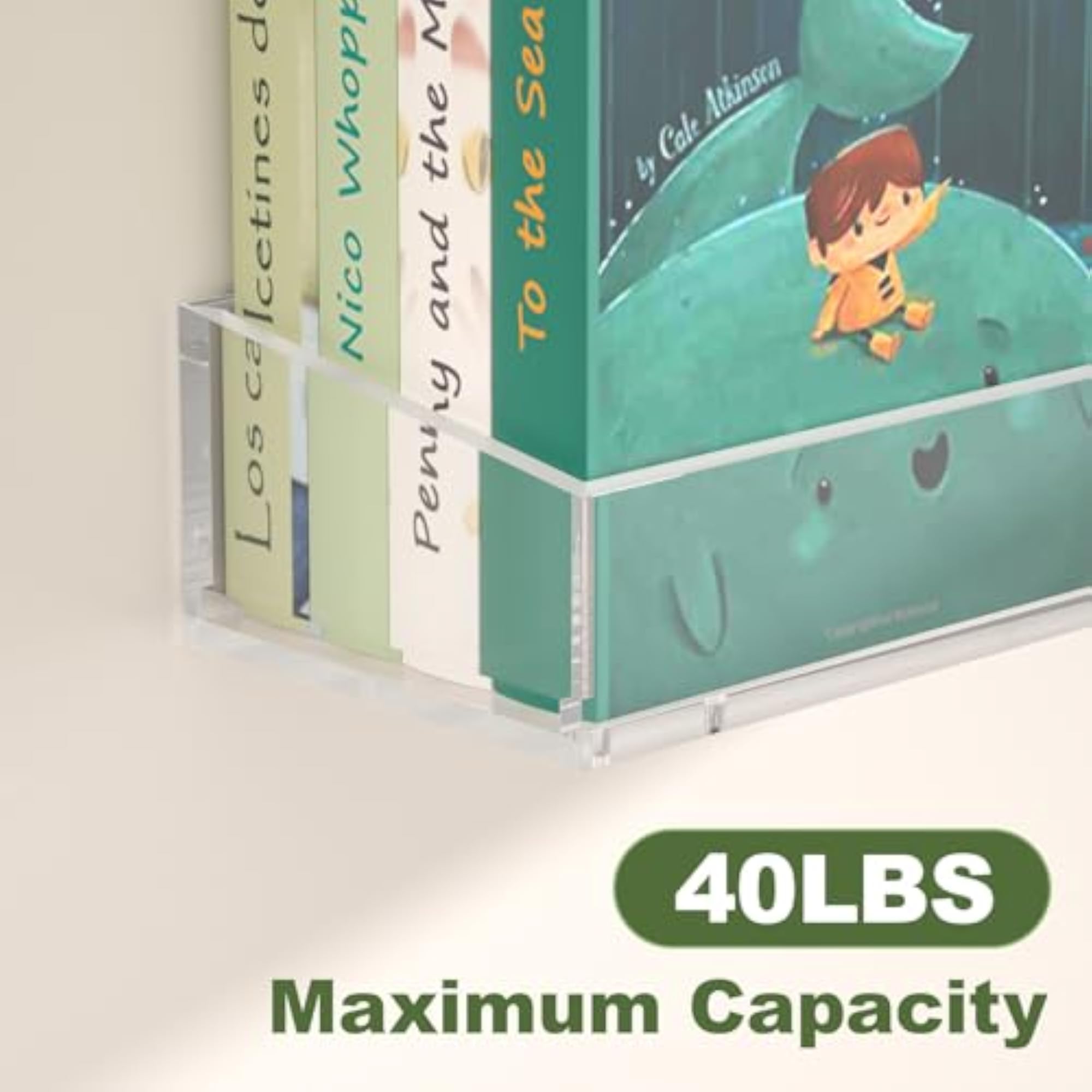 15" Clear Acrylic Floating Shelves, 6PCS