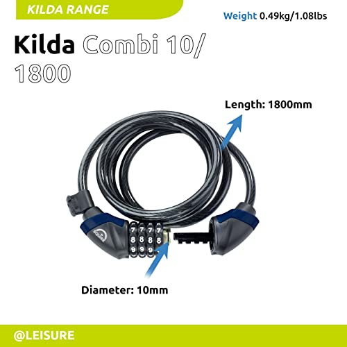 Squire Kilda Combi 4-Wheel Cable Lock