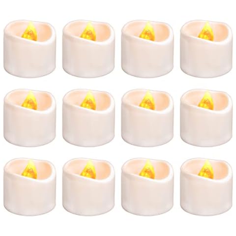 TUODAW 12 velas de té LED con temporizador Cover