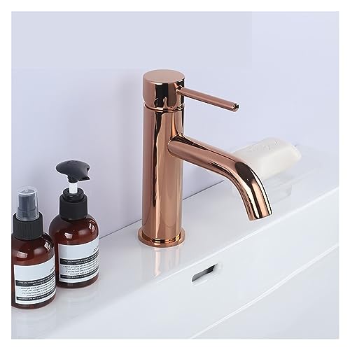 Robinet laiton noir mat anti-trace pour lavabo eau chaude et froide
